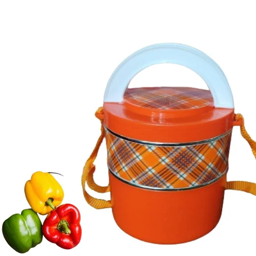 2 container insulated adjustable tiffin with extra conmtainer inside